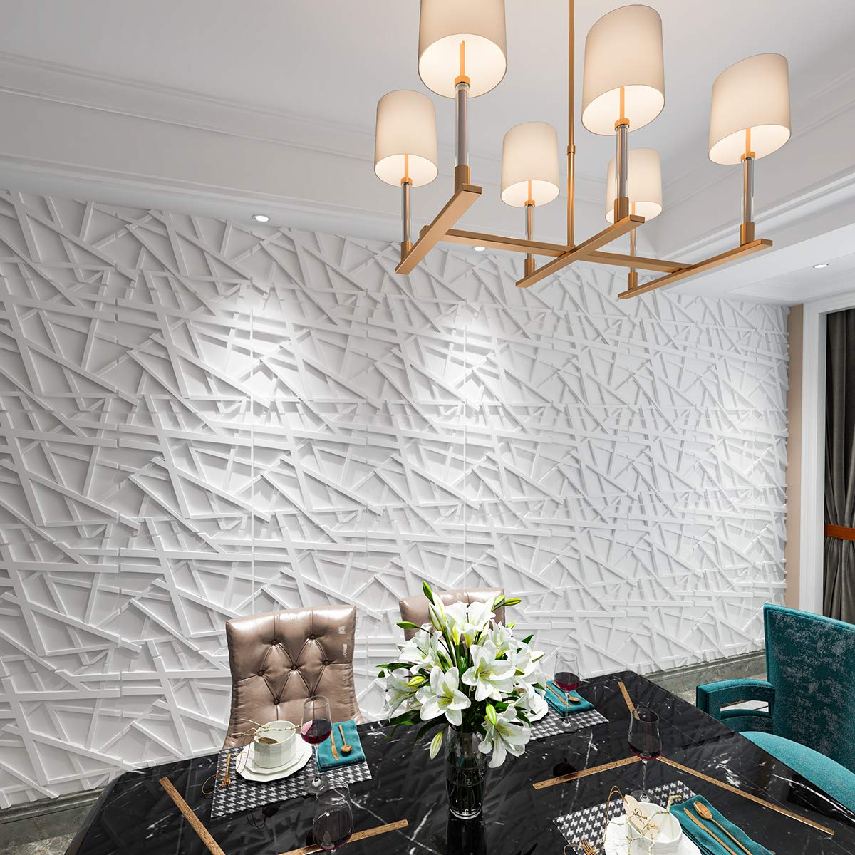 Art3d A10045 - Paneles de pared 3D, color blanco