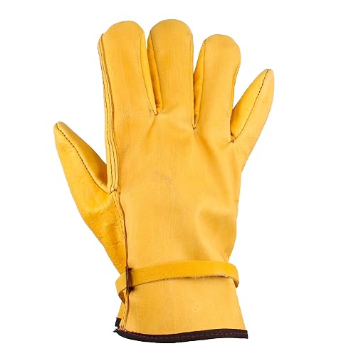 Surtek 137412 Guantes tipo argonero de piel de vacuno con cintillo unitalla