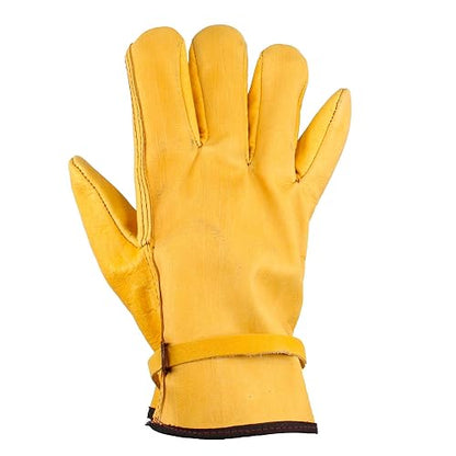 Surtek 137412 Guantes tipo argonero de piel de vacuno con cintillo unitalla