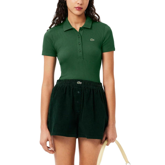 Lacoste L.12.D - Polo de algodón Acanalado para Mujer
