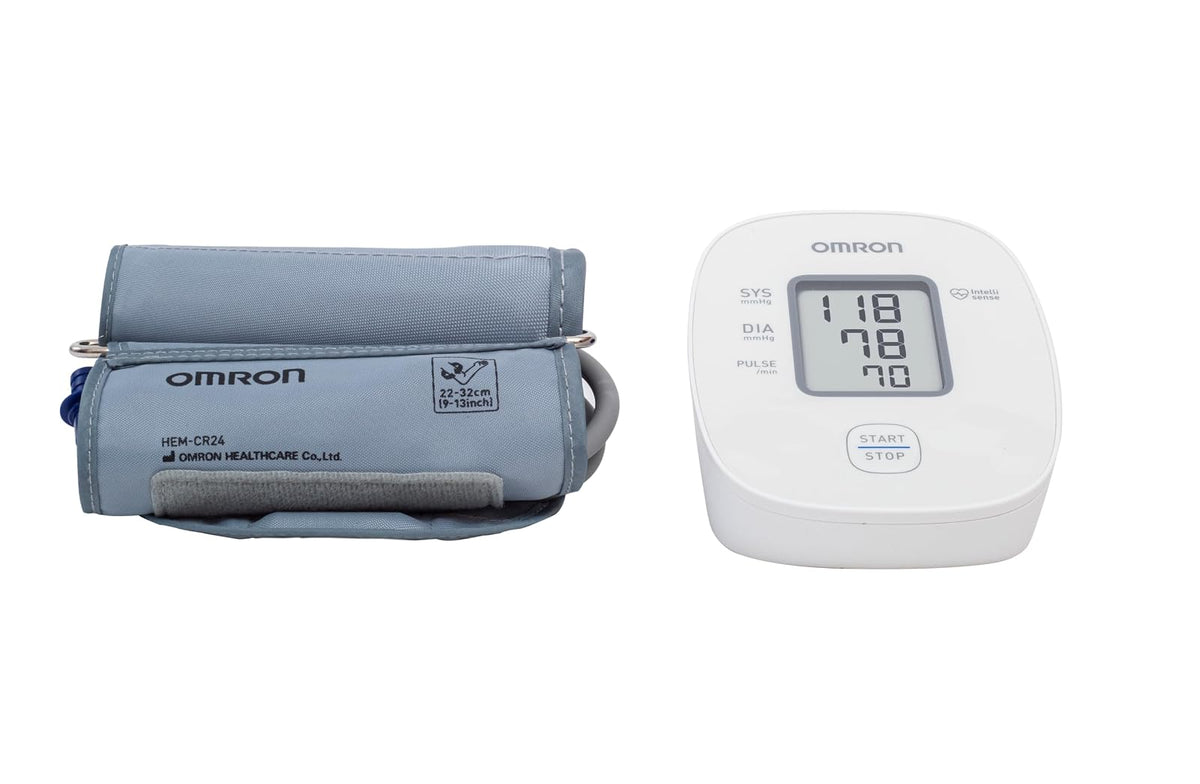 OMRON X2 Básico Baumanómetro de Brazo, Detecta Latidos Irregulares | Brazalete 22-42 cm con guía de ajuste. Detecta latidos irregulares. Memoria de última medición. Garantía 5 años.