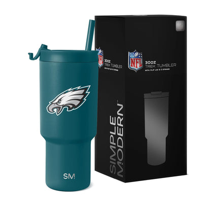 Simple Modern Termo de 30 Onzas con Tapa Abatible y Popote - MERCANCÍAS - Philadelphia Eagles
