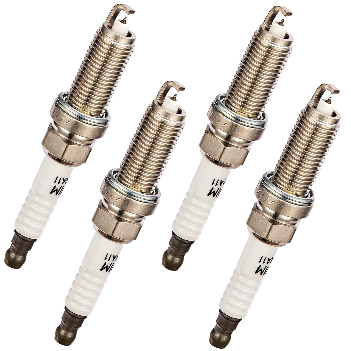 Juego de 6 Bujías de Iridio Compatibles con BMW Lexus Subaru Toyota - Blanco plateado - 9029