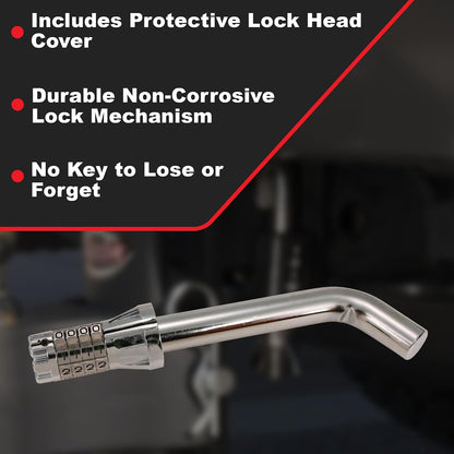 Trimax MAG200 Standard 5/8" Resettable Combination Bent Pin Receiver Lock