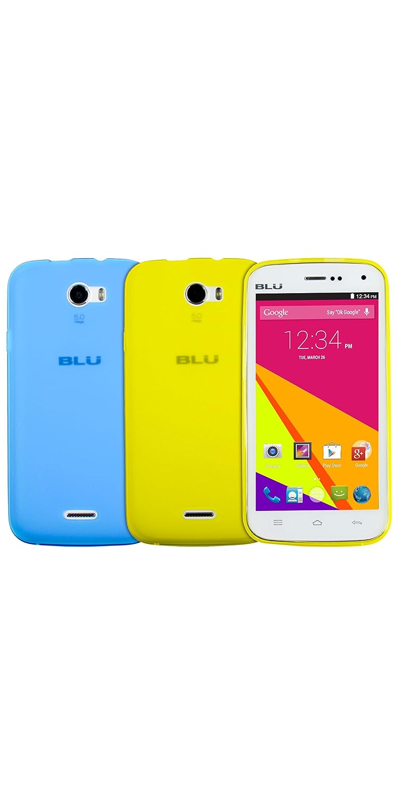 Blu carcasa de silicona para Studio 5.0 II, Amarillo