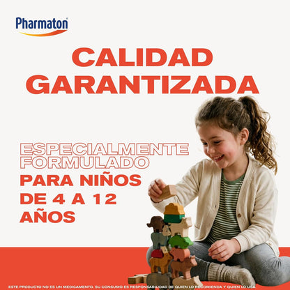 Pharmaton Complete Kids Suplemento Alimenticio en Jarabe, 100 ml. Complementa las Deficiencias de Vitaminas y Minerales en Niños de 4 a 12 años