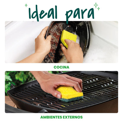 Scotch-Brite Command 3M Sujeta Esponja de Cocina Fibra Esponja La Original Chica 1 Pieza