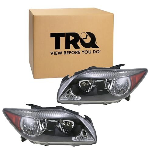 TRQ - Juego de 2 faros delanteros para el lado del conductor y del pasajero | Para Scion tC SC2502101 SC2503101 2005-2007