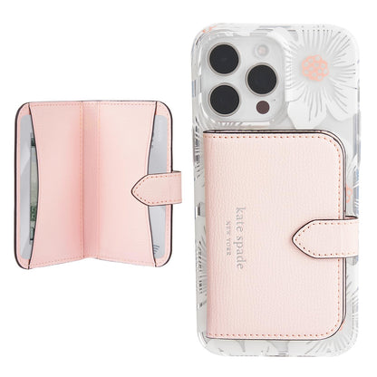 Kate Spade New York Morgan Cartera magnética para teléfono/Tarjetero, Compatible con teléfonos y Fundas MagSafe, Chalk Pink - Chalk Pink