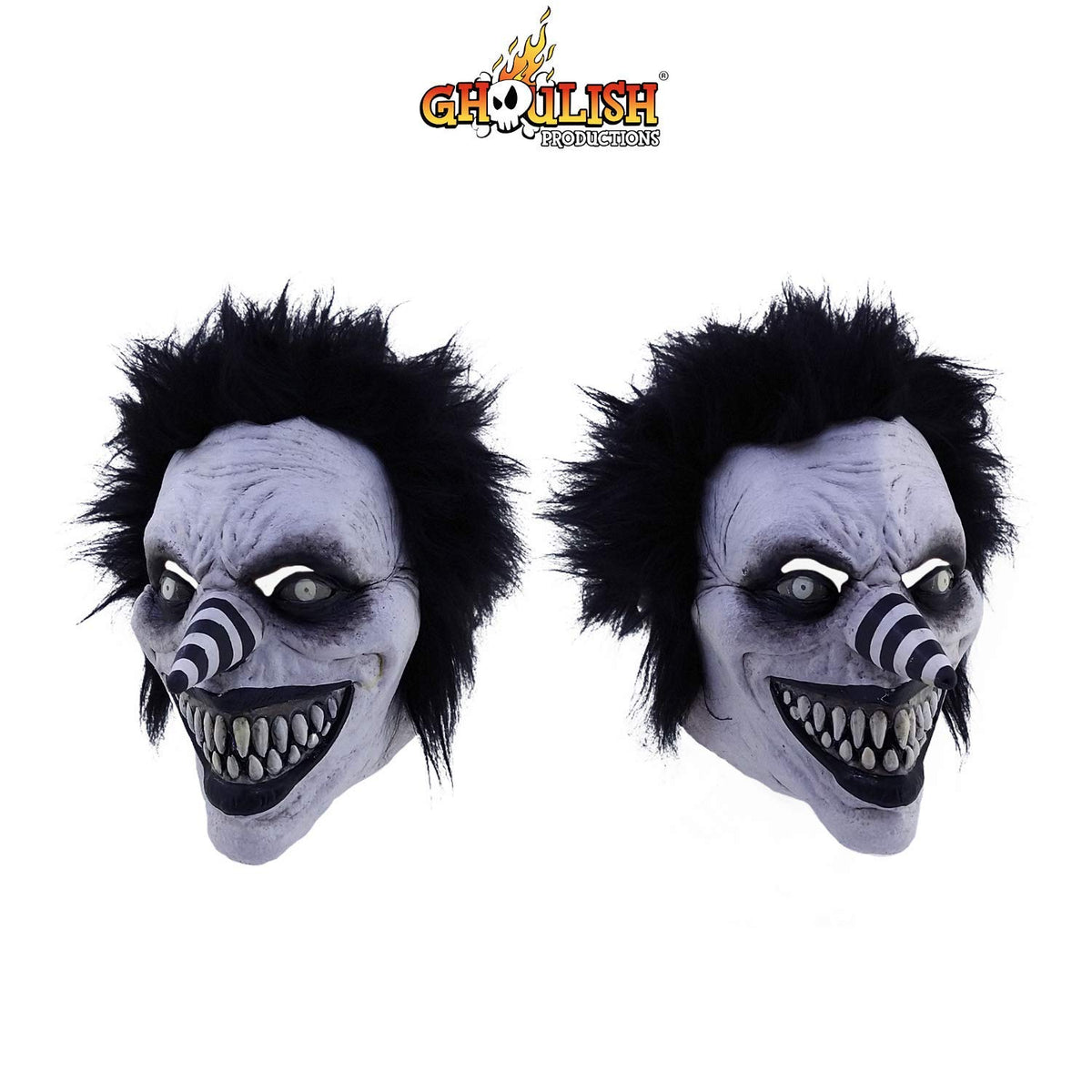 Máscara de CreepyPasta de Laughing Jack, Máscaras de Monstruos de Creepy Pasta Ideales para Disfraz de Halloween y Fiestas de Disfraces