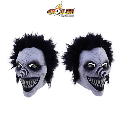 Máscara de CreepyPasta de Laughing Jack, Máscaras de Monstruos de Creepy Pasta Ideales para Disfraz de Halloween y Fiestas de Disfraces
