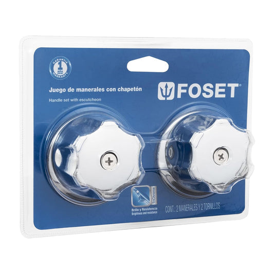 Foset Basic MR-100B, Manerales metálicos para juegos de empotrar E-652/052 y MEA-360-B/90-B. blister, Basic