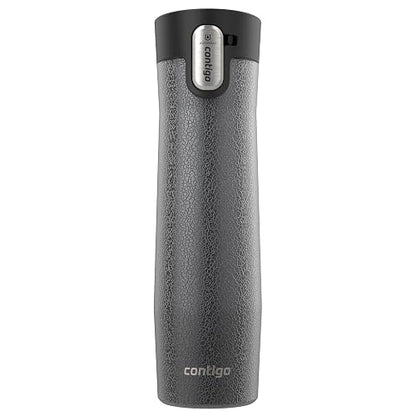 Contigo Vaso Térmico Acero Inoxidable 710 ML Gris Cristalino Antiderrames West Loop Tapa de Fácil Limpieza Aislamiento Térmico