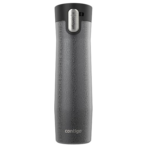 Contigo Vaso Térmico Acero Inoxidable 710 ML Gris Cristalino Antiderrames West Loop Tapa de Fácil Limpieza Aislamiento Térmico