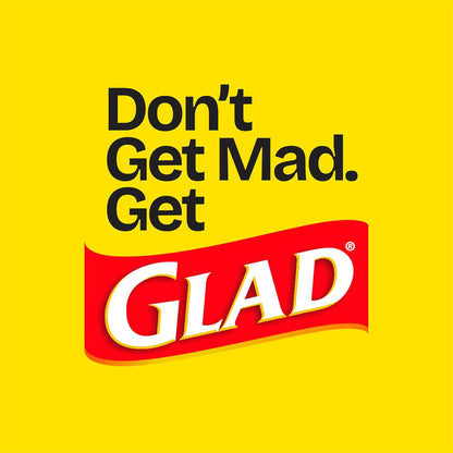 Glad OdorShield Tall Kitchen Drawstring Trash Bags, Fresh Clean, 13 Gallon, 80 Count