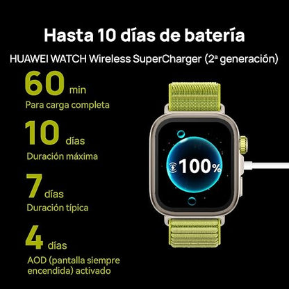 HUAWEI Watch FIT 4 Pro Smartwatch con GPS, 1.82" Pantalla de Zafiro, Verde | Batería hasta 10 días, Bisel de Aleación de Titanio, Análisis de ECG, para Outdoor Entusiastas, iOS & Android