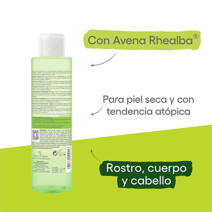 A-DERMA Exomega Control Gel Limpiador de Bebe Piel Atopica Muy Seca, 200 ml