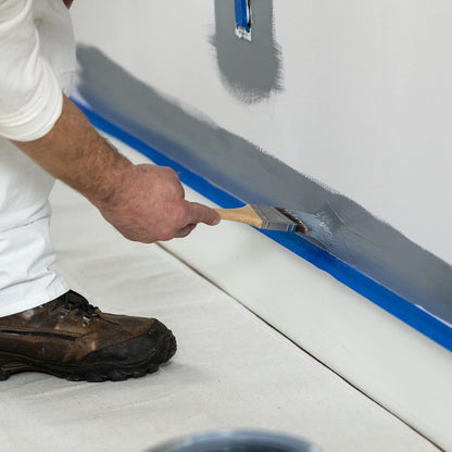FrogTape Pro - Cinta de pintor con bloque de pintura, adherencia media, 1.4 pulgadas de ancho x 60 yardas de largo, azul, 6 rollos (242750)