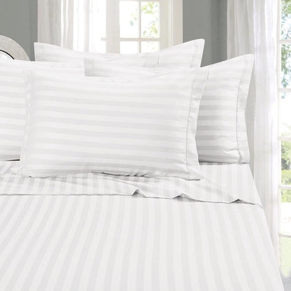 Elegant Comfort Juego de Sábanas 6 Piezas Microfibra Premium - Full - White