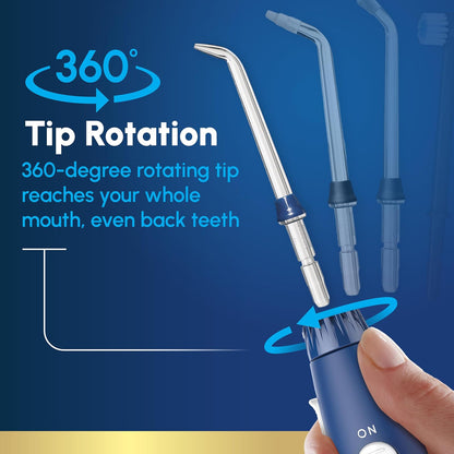 Waterpik Water Flosser Irrigador bucal eléctrico para encimera dental para dientes - Aquarius Professional, WP-663 Azul