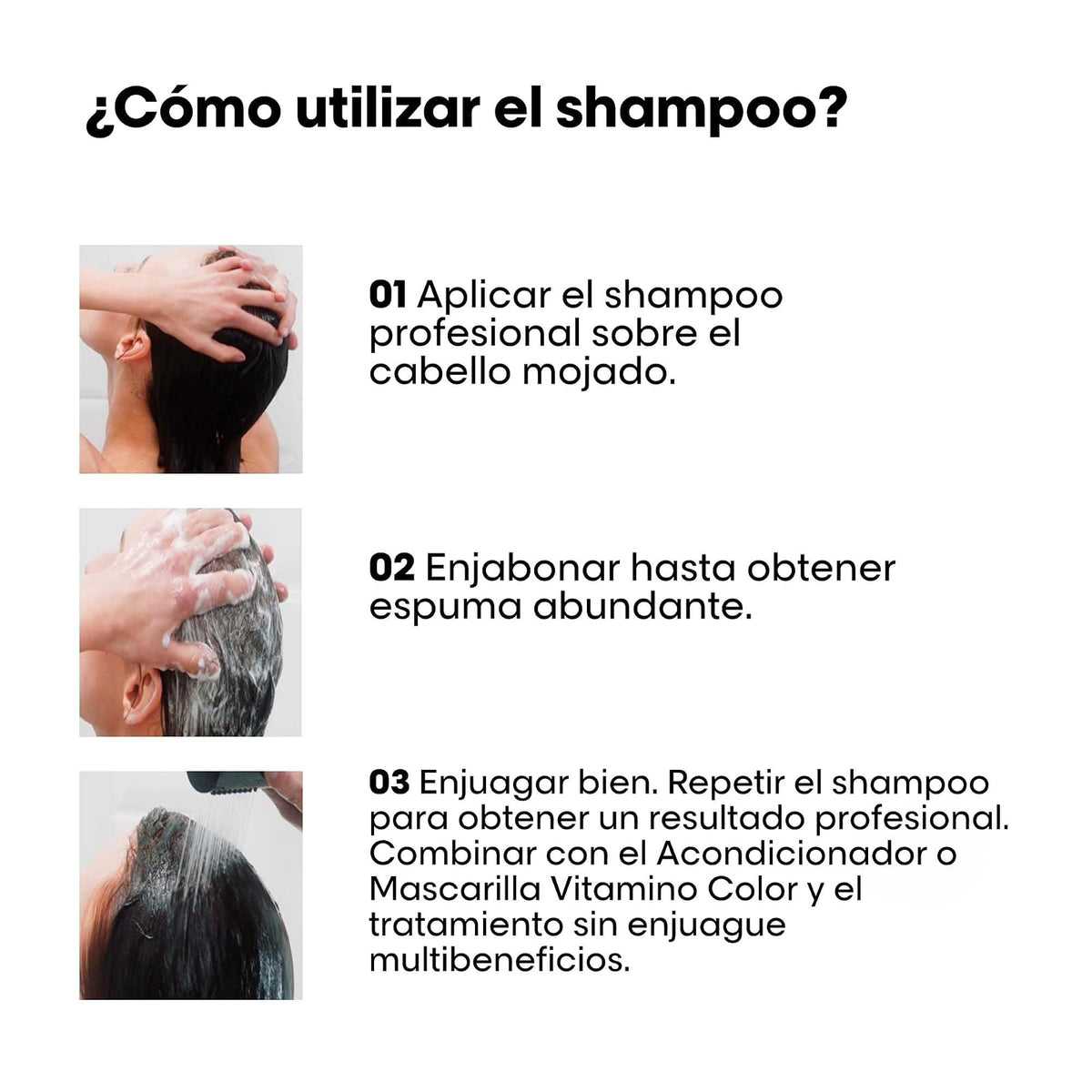 L'Oréal Professionnel Vitamino Color Shampoo Protector 300ml | Para cabello teñido. Protege y preserva el color hasta por 8 semanas evitando el deslave, con resveratrol.
