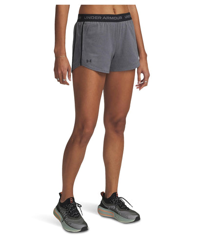 Under Armour Tech Play Up Short Deportivo para Mujer - CH - (025) Castlerock - Negro
