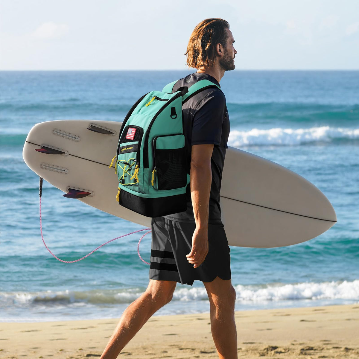 Maelstrom Mochila Deportiva Impermeable 35L con Compartimentos Funcionales para Actividades Acuáticas