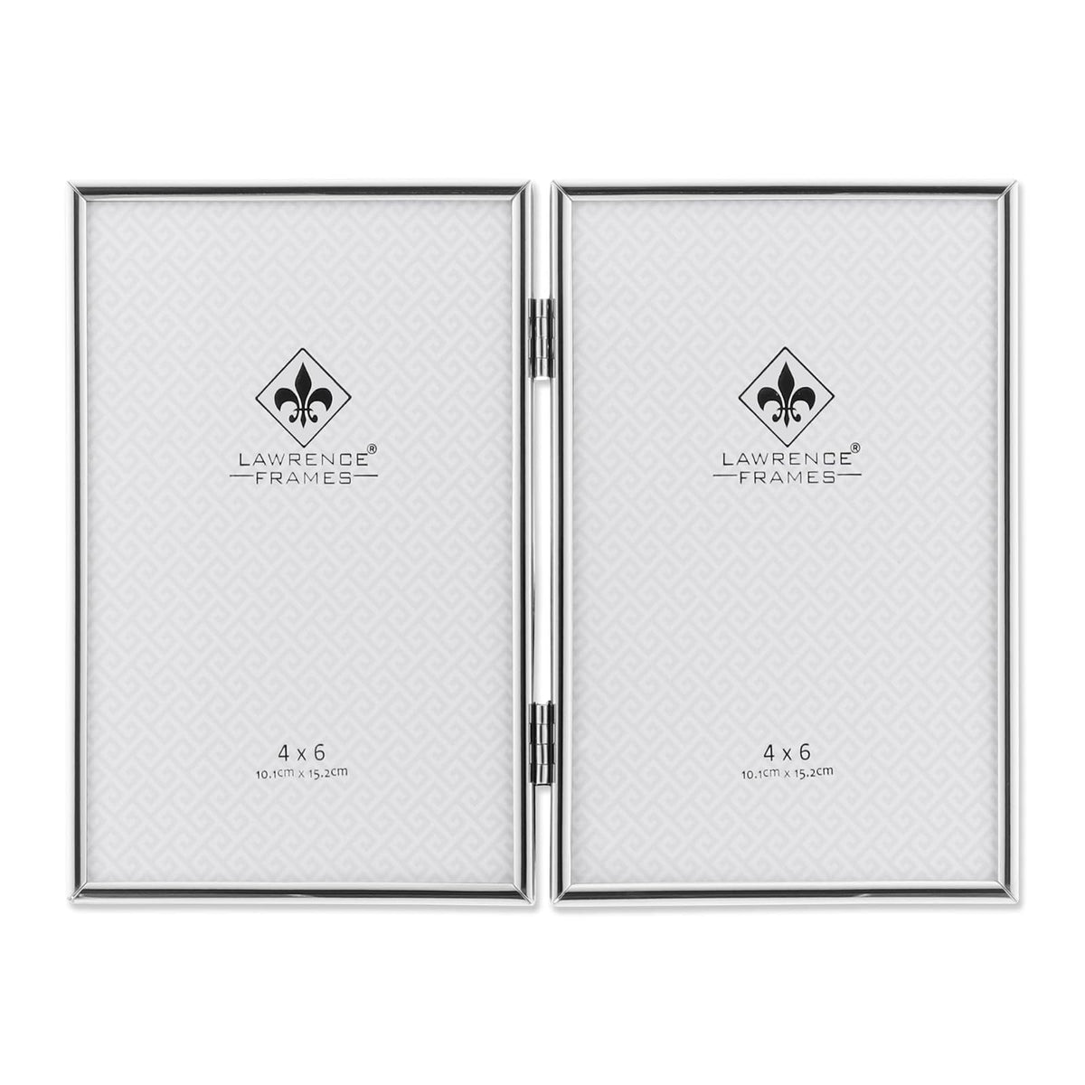 Lawrence Frames Marco de Fotos Metal Dorado 8x10 - 4x6 Double - Plata