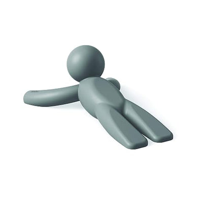 Umbra Buddy Tope de Puerta Antideslizante de Hule Resistente, Gris | Construcción de goma suave, protege los suelos de arañazos, cuña antideslizante, se adapta a varios tipos de suelo
