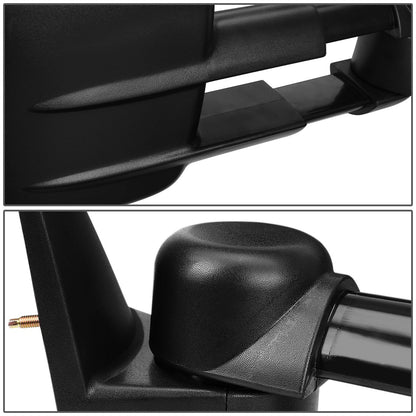 DNA Motoring TWM-022-T111-BK-R Espejo de Remolque Eléctrico Derecho para Chevy C/K 1500/2500 1988-2000 y Tahoe 1995-1999, Negro