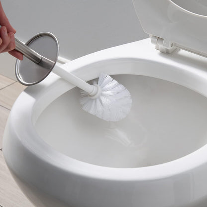 Bath Bliss - Cepillos de Inodoro de Acero Inoxidable, Resistentes a la corrosión, 1 Paquete, satén