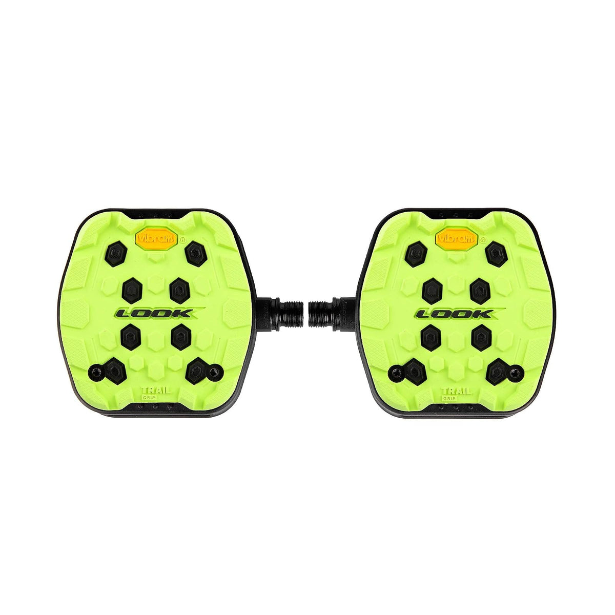 Look Cycle - Geo Trail Grip Bicycle Pedals - Flat Pedals - Reliability, Comfort and Durability - Slip-Proof Safety - Innovative Activ Grip Rubber - High-Performance MTB Bike Pedal