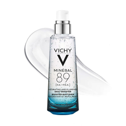 Vichy Minéral 89 Booster Sérum Hidratante Facial, 50 ml - 75 ml (Paquete de 1) - Suero de ácido hialurónico, 2.54 fl. Oz.