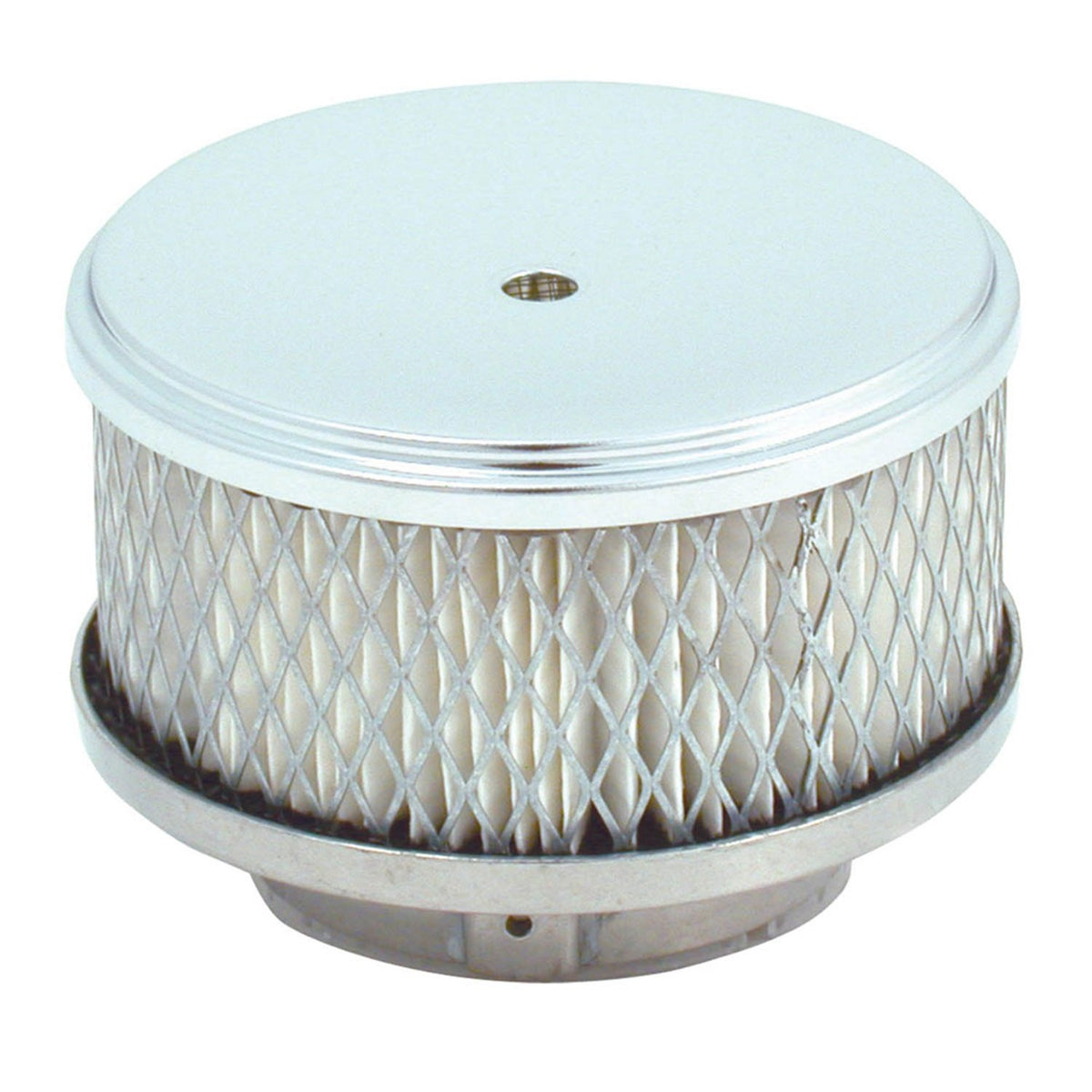 Spectre Performance Filtro de Aire, Diámetro de Entrada 2.65", Altura 2", Filtro Blanco con Parte Superior Cromada, Modelo 4790