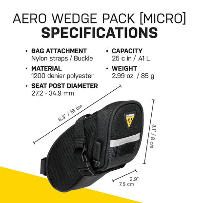 Topeak Aero Wedge Velcro Pack