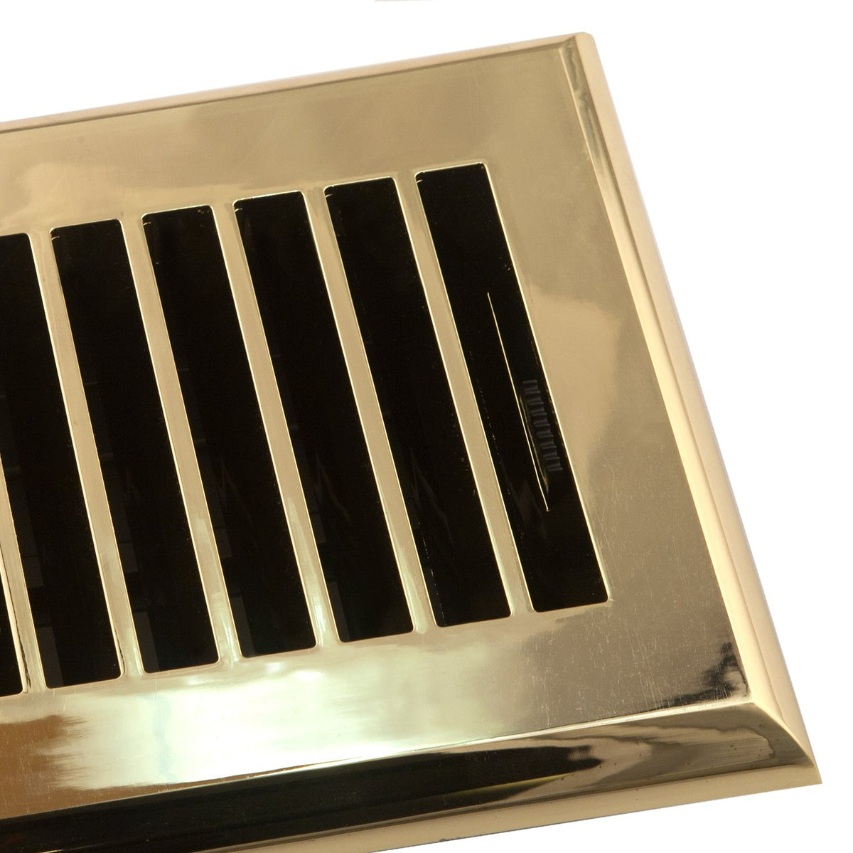 Accord APFRSNL410 piso de plástico registro con diseño de lama, Moderno, 4" x 10", Polished Brass