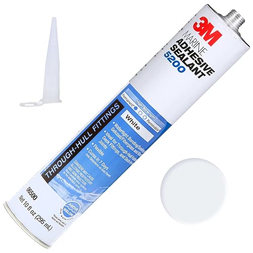 White 3M Marine 5200 Adhesive / Sealant 10 fluid ounce cartridge