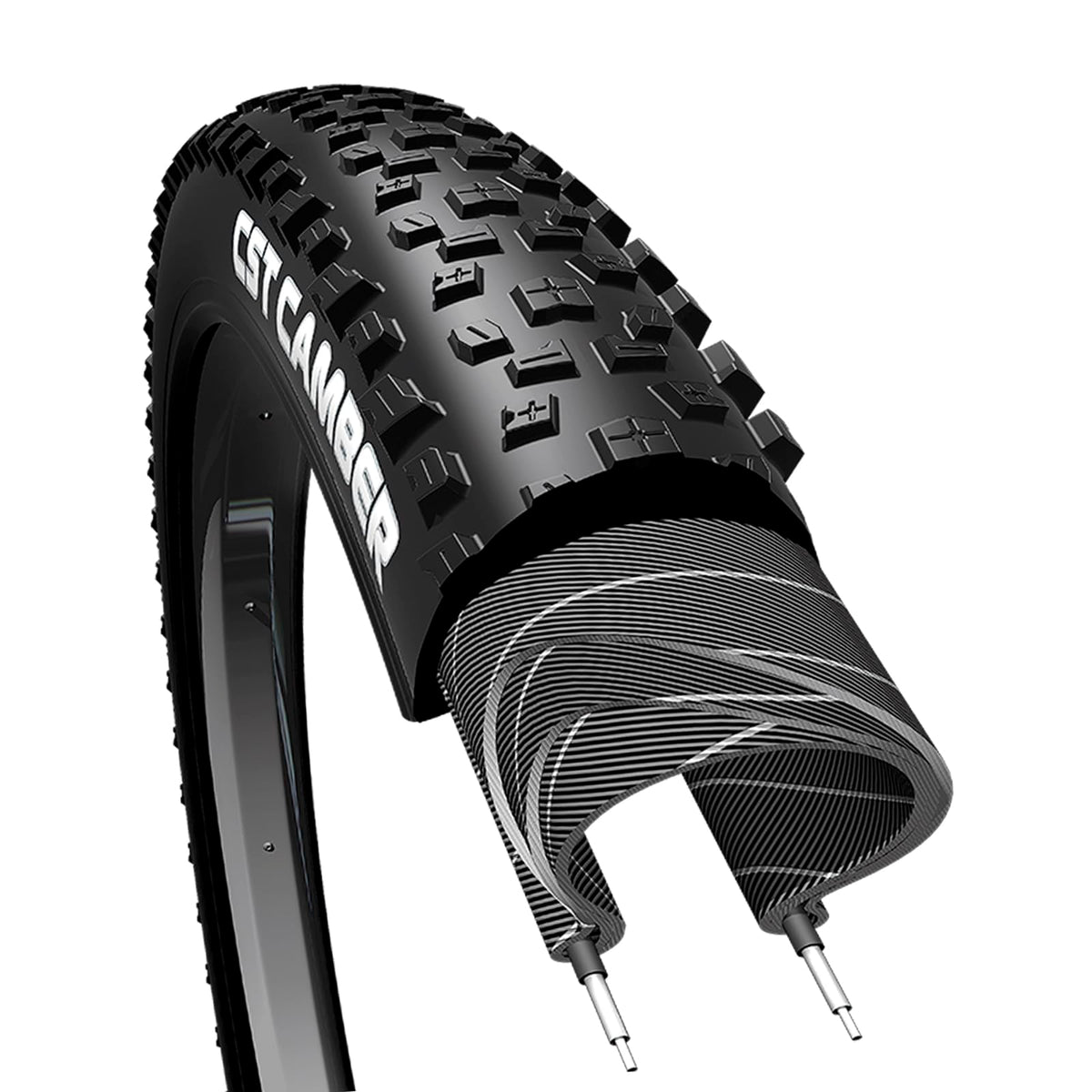 CST Llanta MTB 26x2.25 Negra Tubeless Plegable