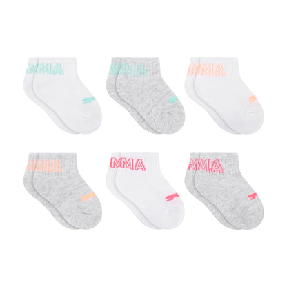 PUMA 6-pack Anklet Socks, Extra Cushion & Comfort-toe Calcetines Unisex bebé