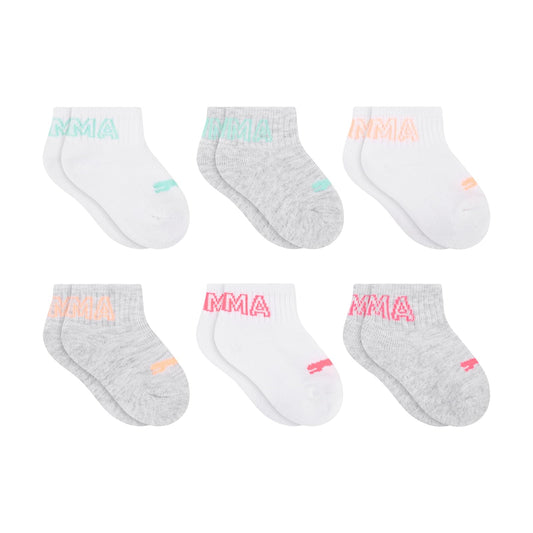 PUMA 6-pack Anklet Socks, Extra Cushion & Comfort-toe Calcetines Unisex bebé