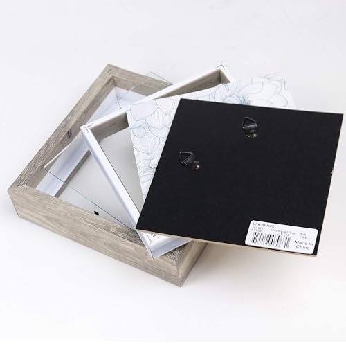 Lawrence Frames - Marco de Sombra, 5 x 5, Color Gris Natural
