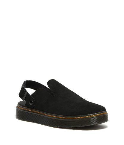 Dr. Martens Carlson - Mulas para Hombre, Black E.h Suede MB, 9 Women/8 Men