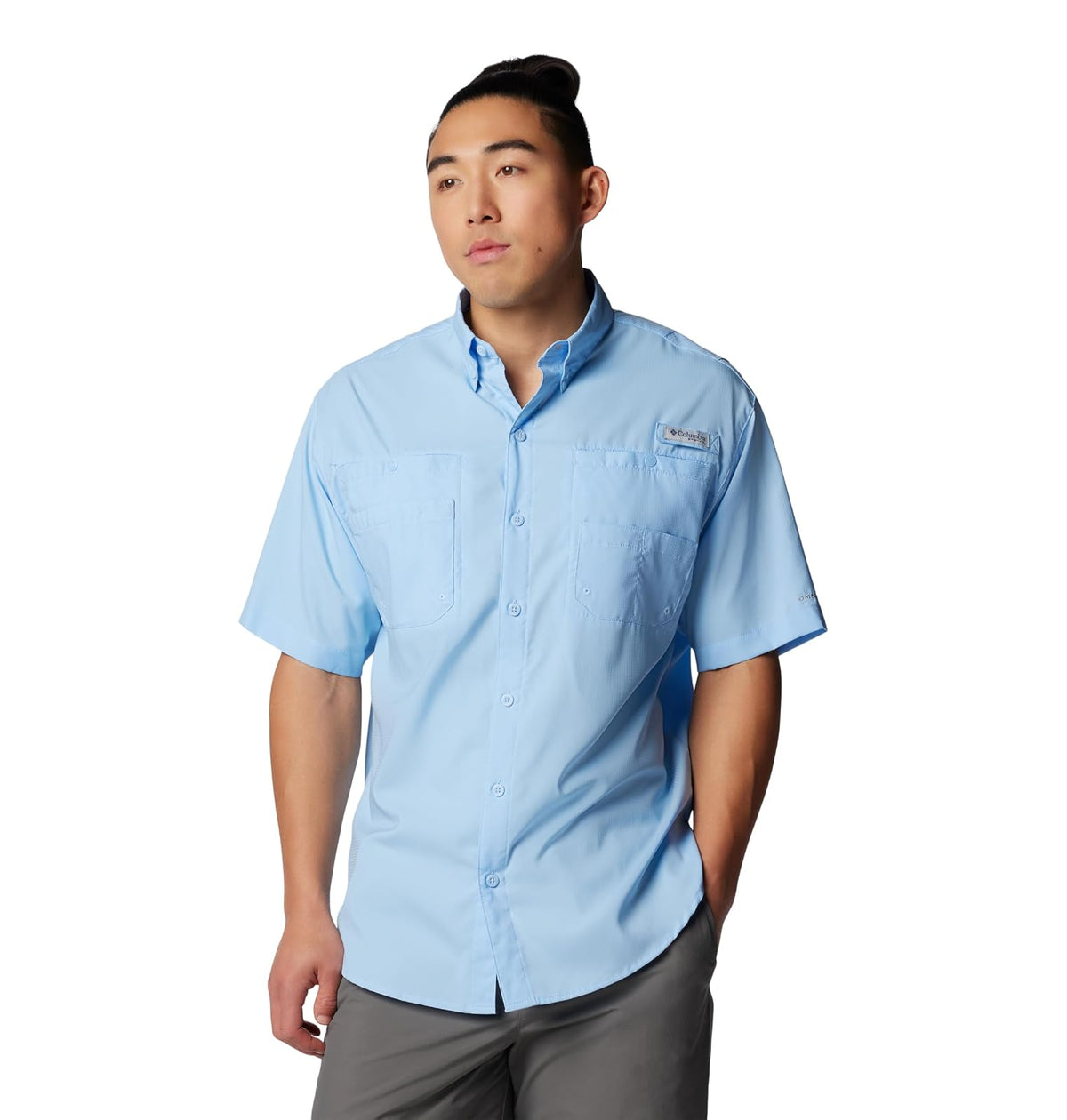 Columbia PFG Tamiami II Camisa de Pesca Manga Corta para Hombre - Vela - G Alto