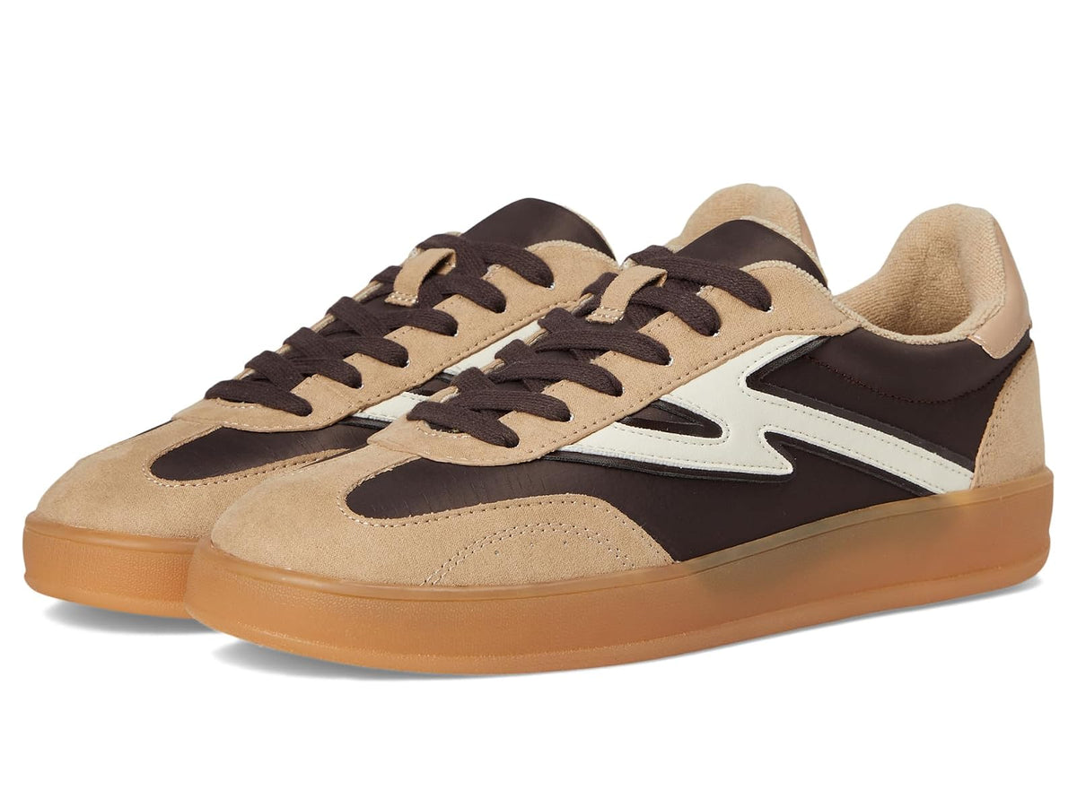 Madden Girl Giia Tenis para Mujer - 24.5 cm - café oscuro - nailon de arena clara