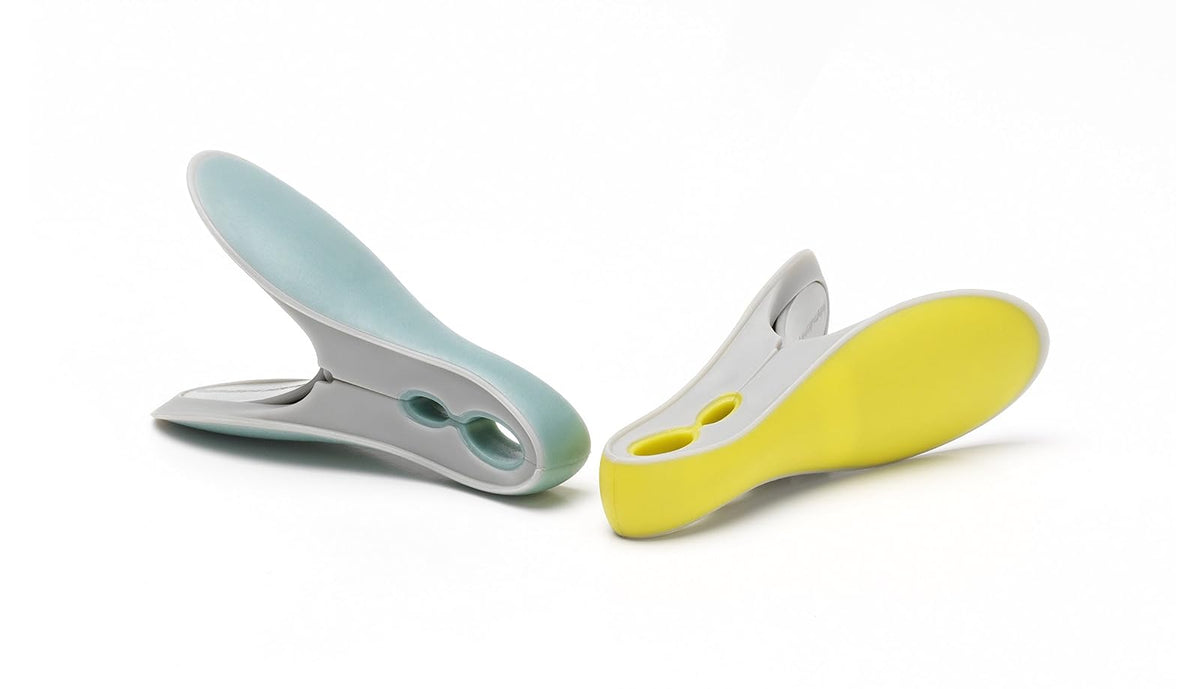 BRABANTIA | Pinzas para Ropa de Colores | Menta y Amarillo | Paquete de 8 Piezas | Agarre Firme y Resistente