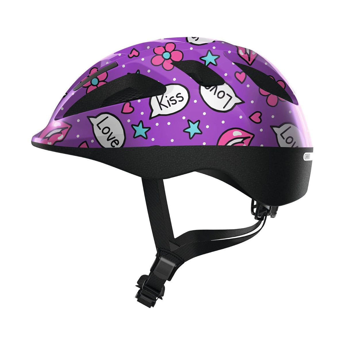 ABUS Kinderhelm Smooty 2.0 - Robuster Fahrradhelm für Kleinkinder im Beifahrersitz - für Mädchen und Jungen - S (45-50 cm) - Morado