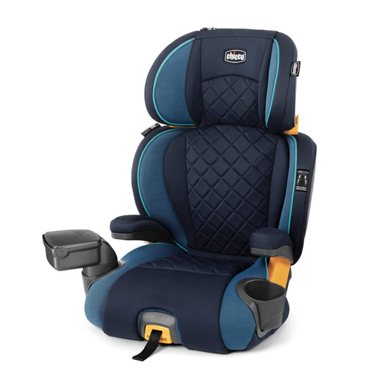 Chicco - KidFit Zip Plus 2 en 1 Asiento elevador de posicionamiento para automóvil – azul marino, azul