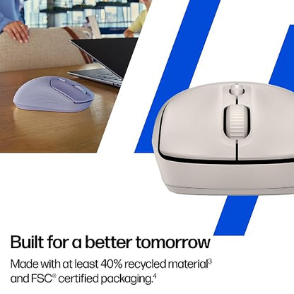 HP Mouse 400 Quiet, Inalámbrico, Silencioso, Maple (AZ7B6AA)