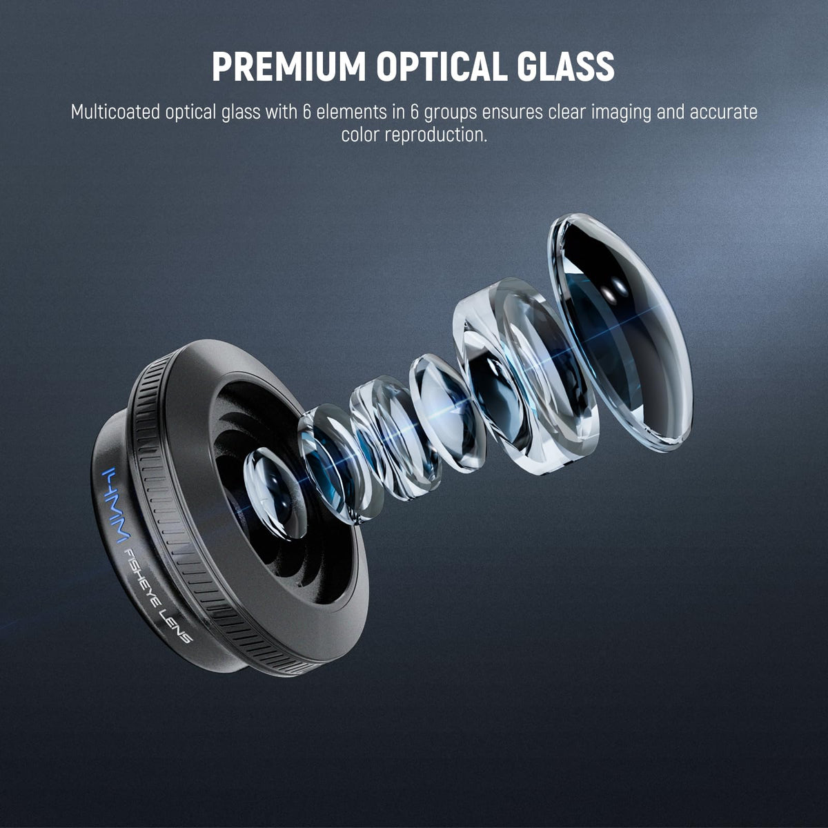 NEEWER 170° 14mm VR Fish Eye Lens con 17mm Rosca Lens Clip, Panoramic Ojo Pez para Live Streaming, Paisajismo Exterior, Arquitectura Compatible con iPhone 17 16 Pro MAX Android S25 Ultra, LS-77