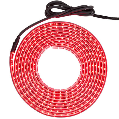 Tira de luz LED Adhesiva roja de 196 Pulgadas